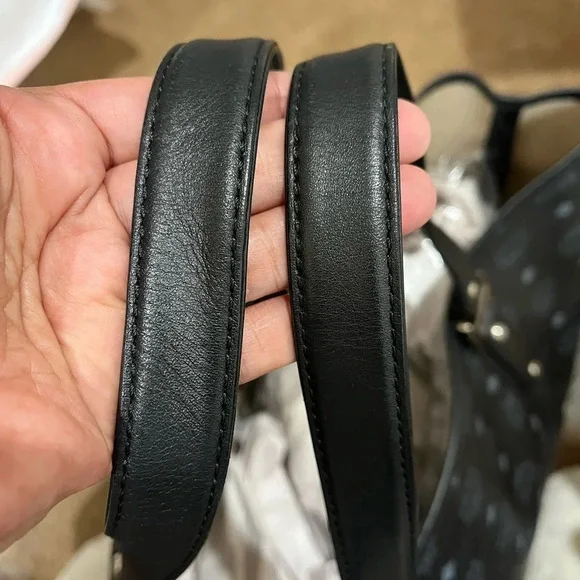 MCM Jumbo Black Visetos Tote